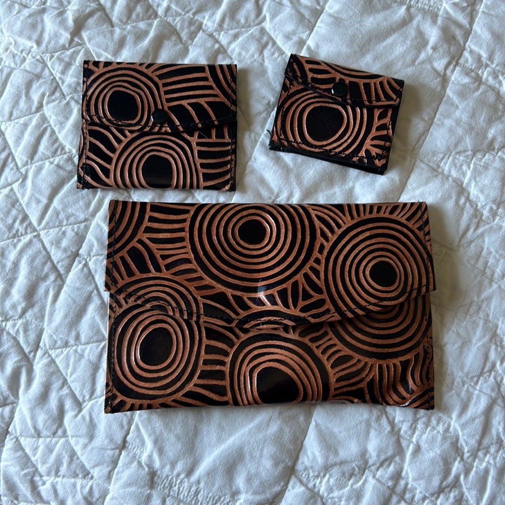 Genuine Leather Wallet Set